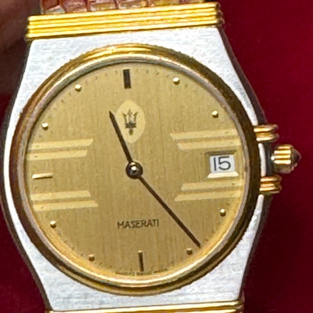 Maserati Gold and Brown Watch 22 - Picture 8 of 14